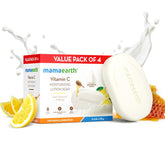 Mamaearth Vitamin C Moisturizing Lotion Soap with Vitamin C & Honey 125g Pack Of 4